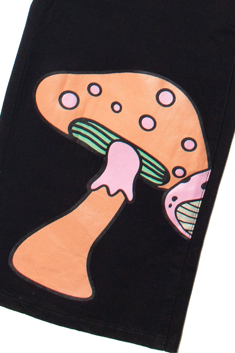 Pastel Neon Mushroom UFO Jeans