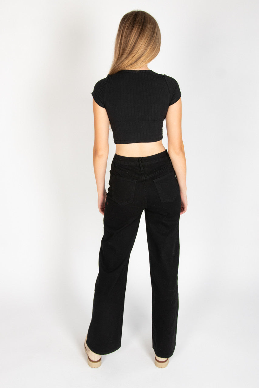 Pastel Neon Mushroom UFO Jeans