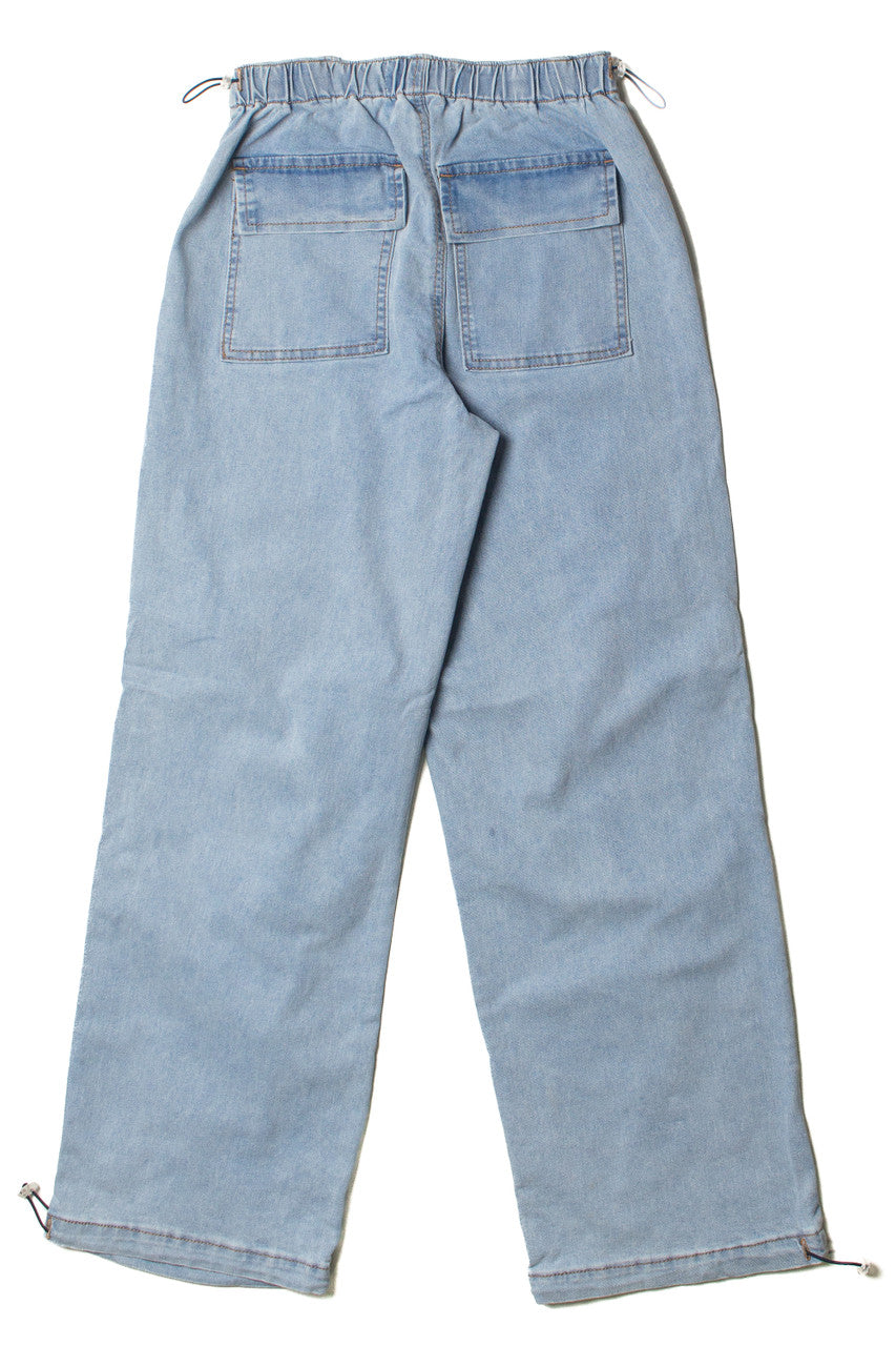Light Wash Parachute Jeans