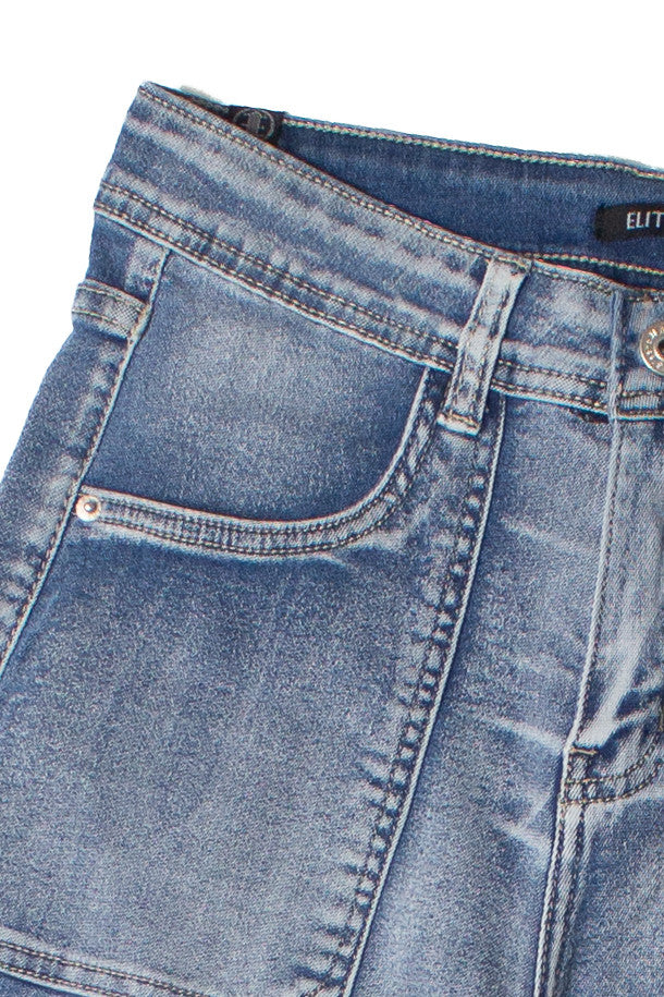 High Waisted Porkchop Pocket Jeans