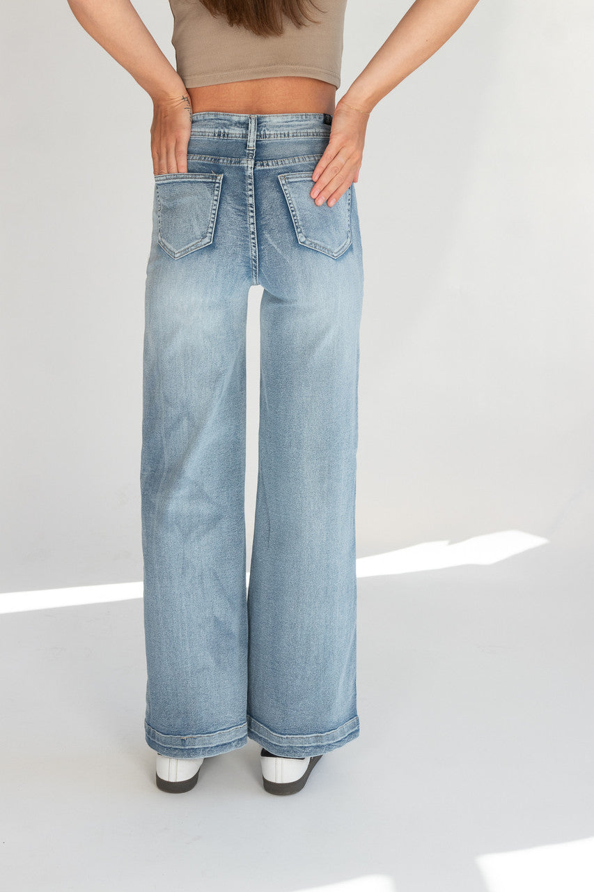 High Waisted Porkchop Pocket Jeans