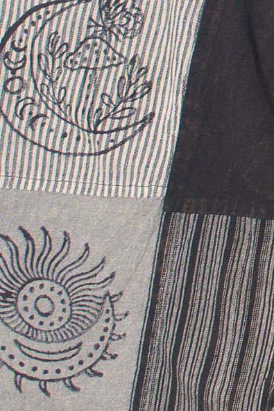 Black Patchwork Overalls