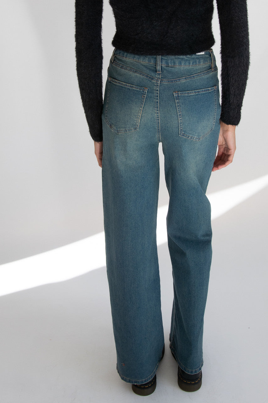 Medium Wash Wide Leg Jeans