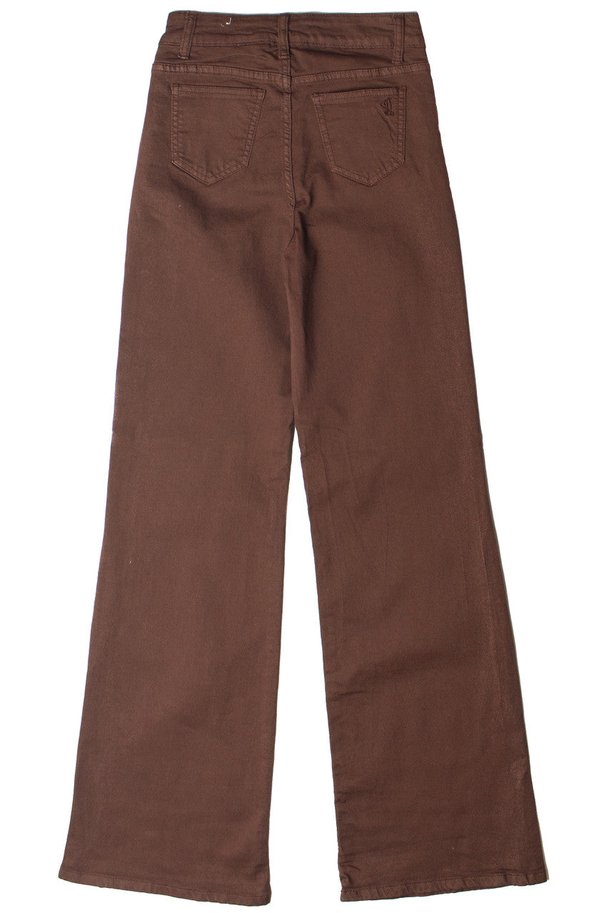 Brown Wide Leg Jeans