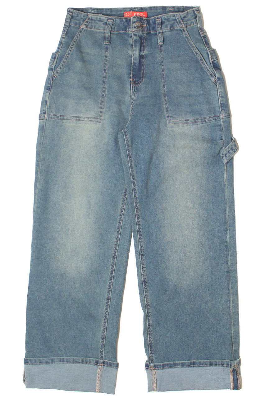 Cuffed Buckle Back Carpenter Jeans