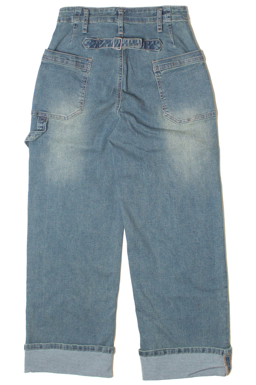 Cuffed Buckle Back Carpenter Jeans