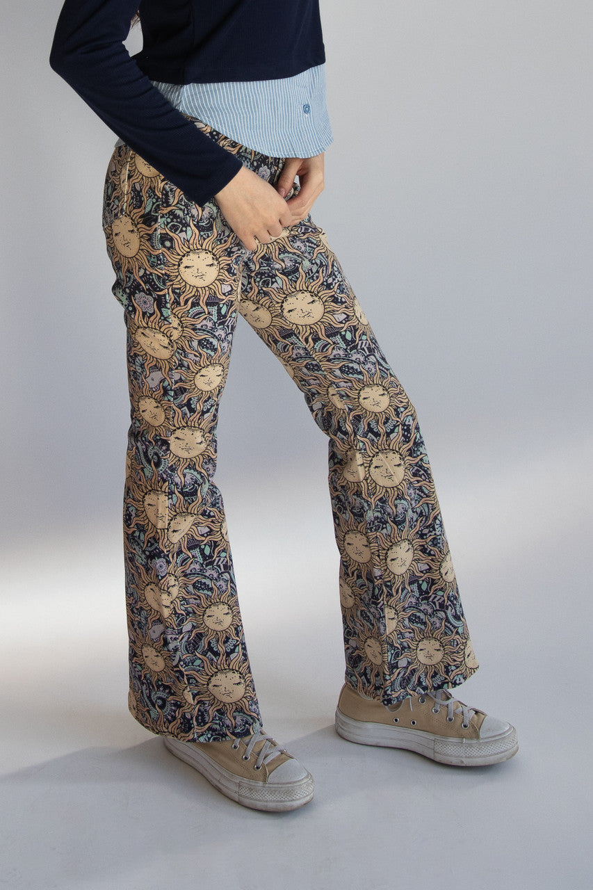 Celestial Paisley Flare Jeans