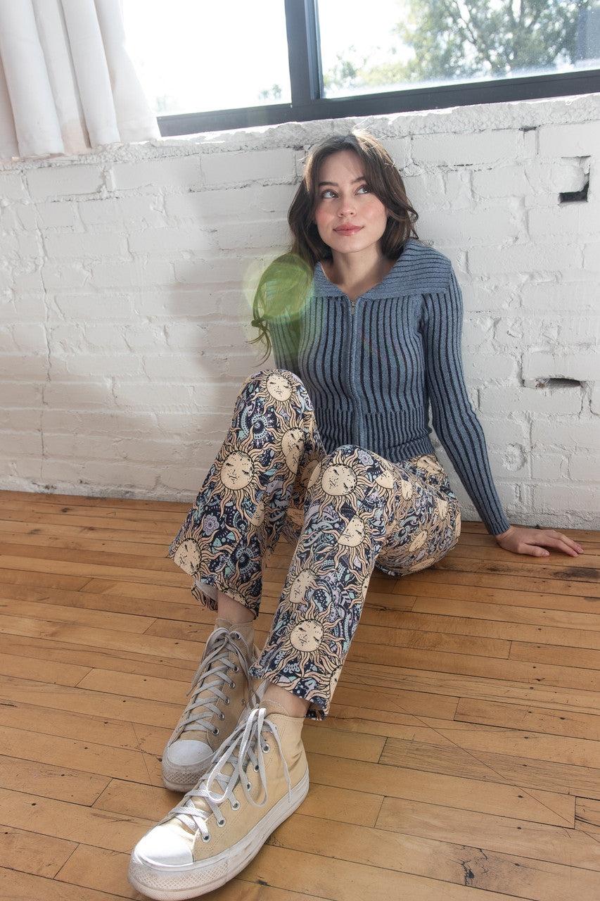 Celestial Paisley Flare Jeans