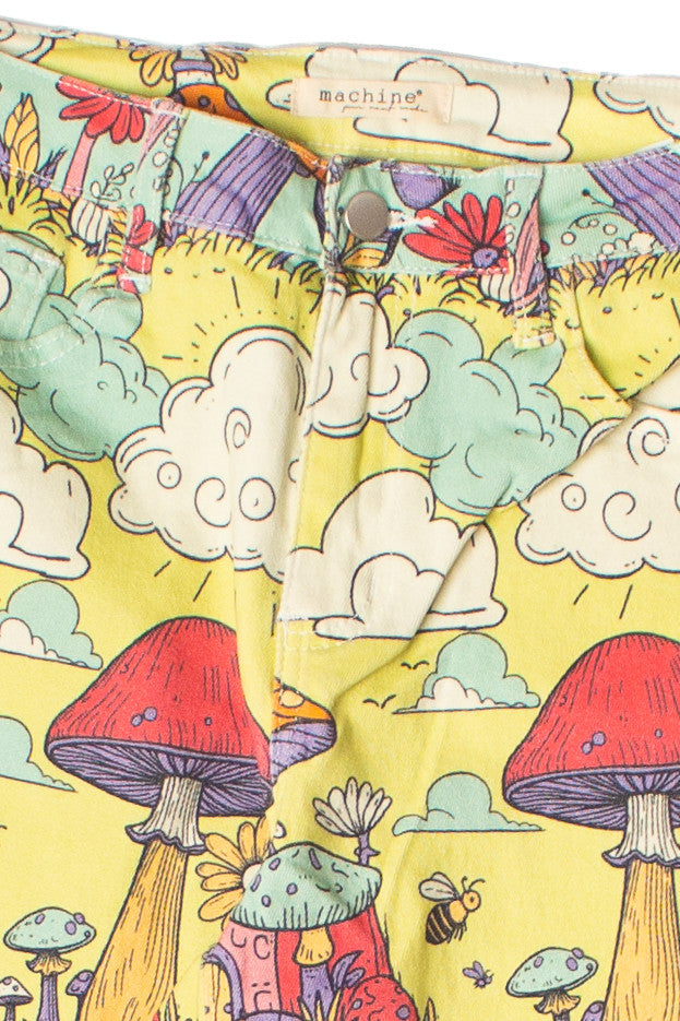 Mushroom Village Printed Jeans