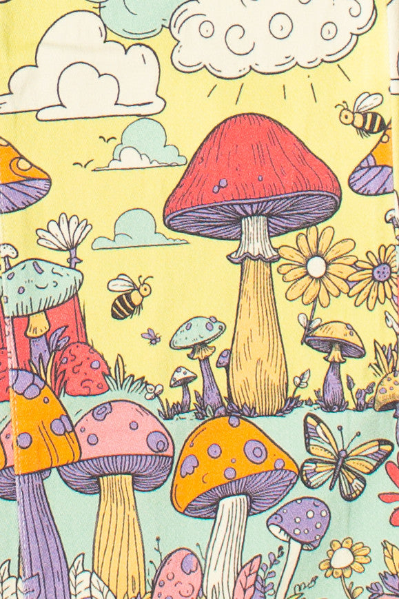 Mushroom Village Printed Jeans