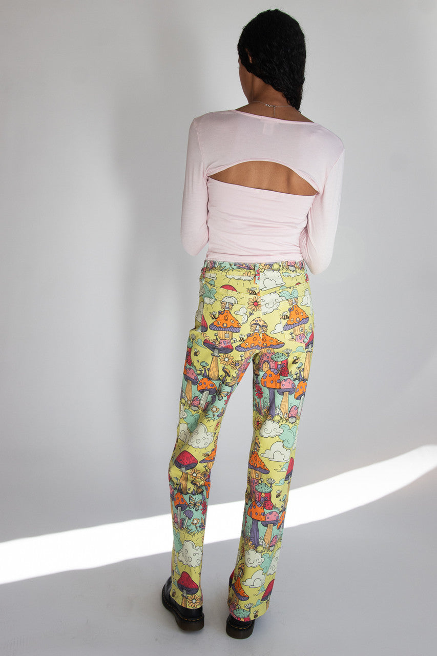 Mushroom Village Printed Jeans