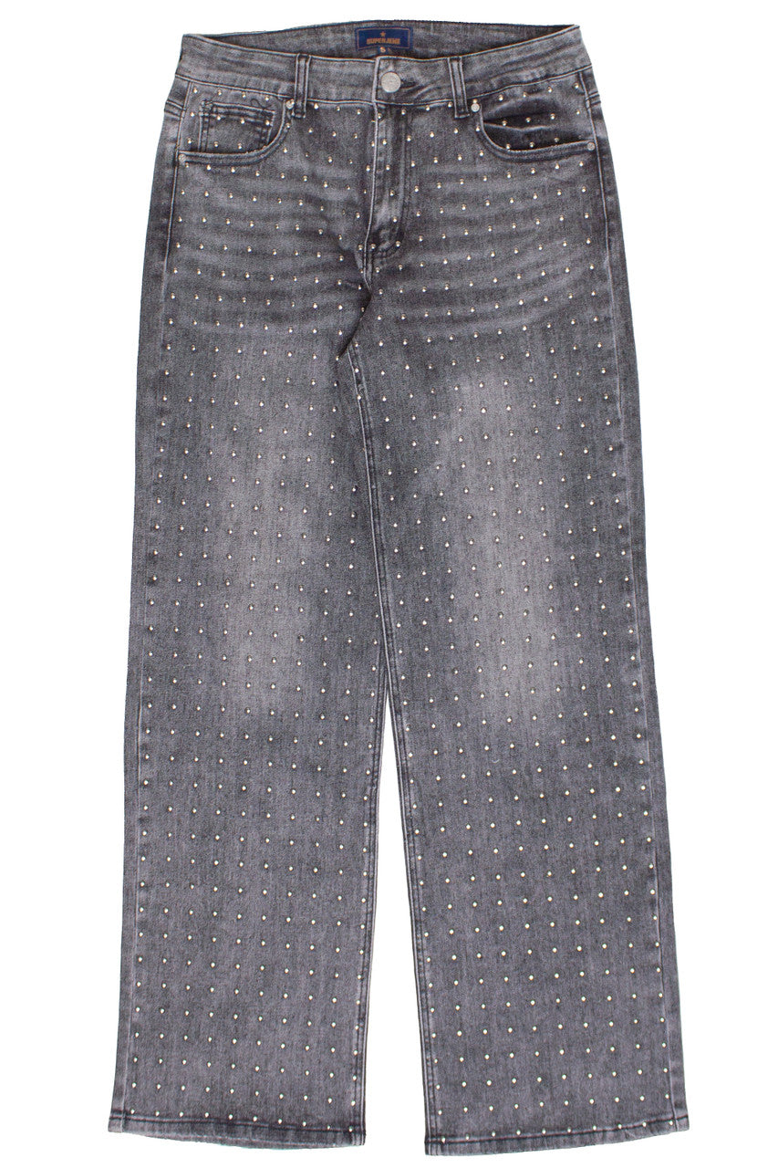 Nailhead Studded Jeans
