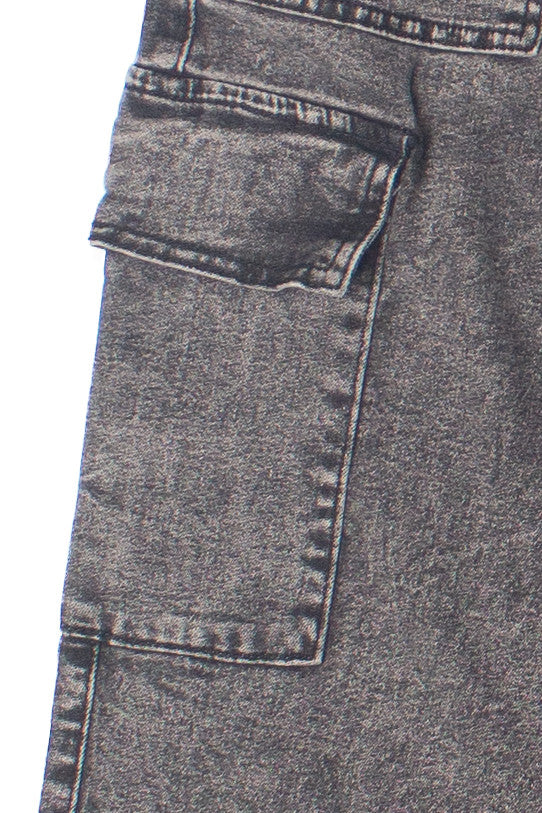 Acid Wash Cargo Jeans