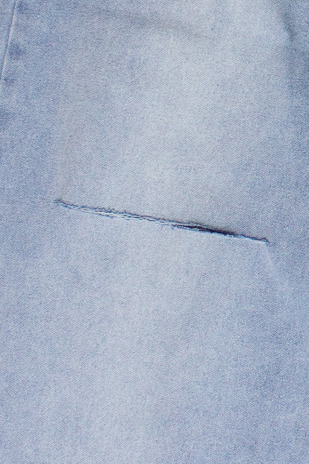 Slashed Wide Leg Jeans