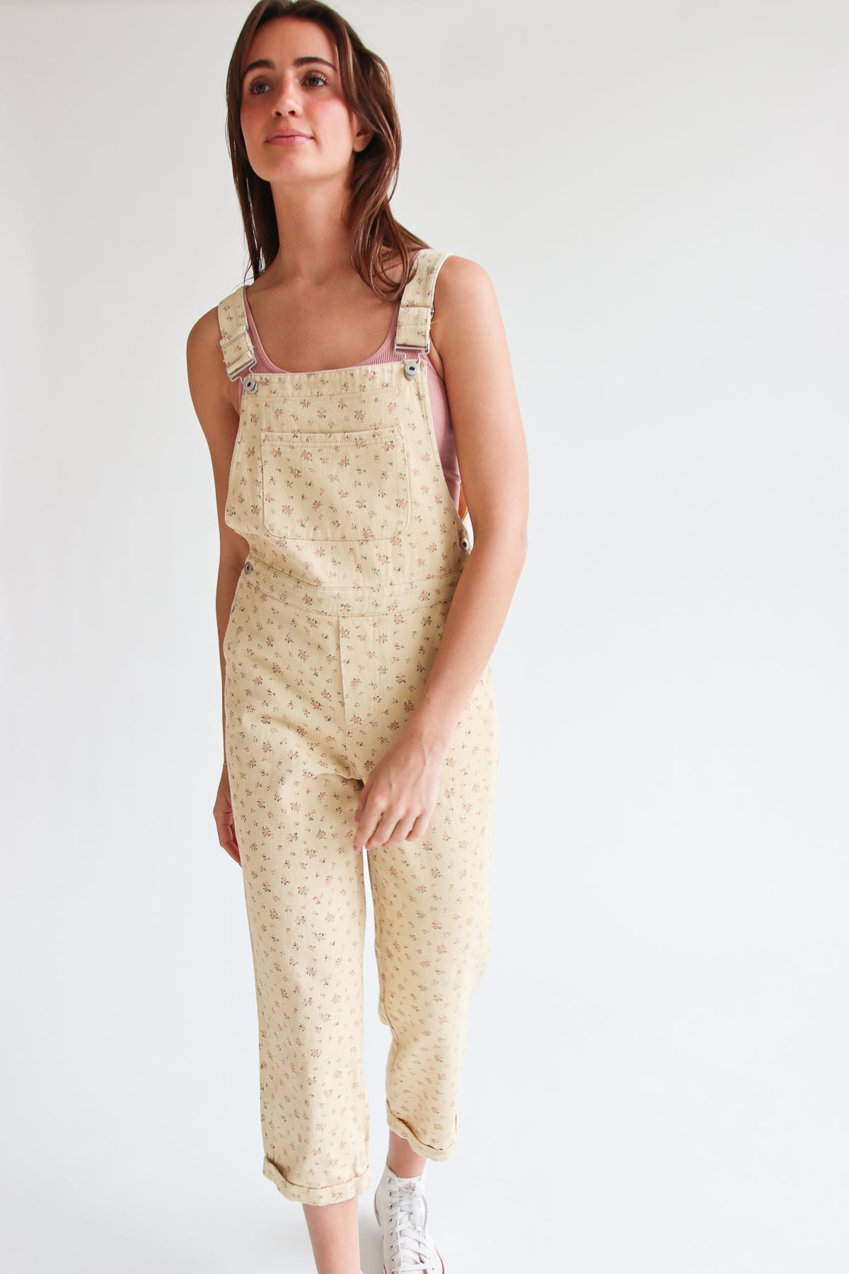 Yellow ditsy Overalls