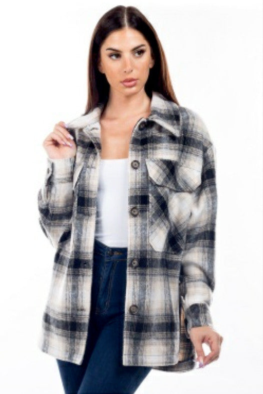 Chandra Plaid Shacket