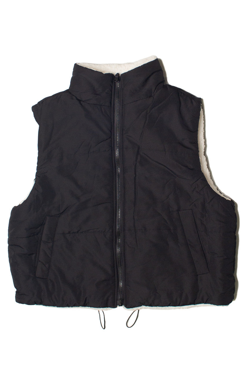 Reversible Sherpa Puffer Vest