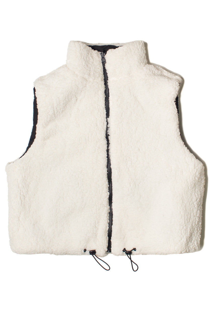 Reverse side of Black Puffer Vest
