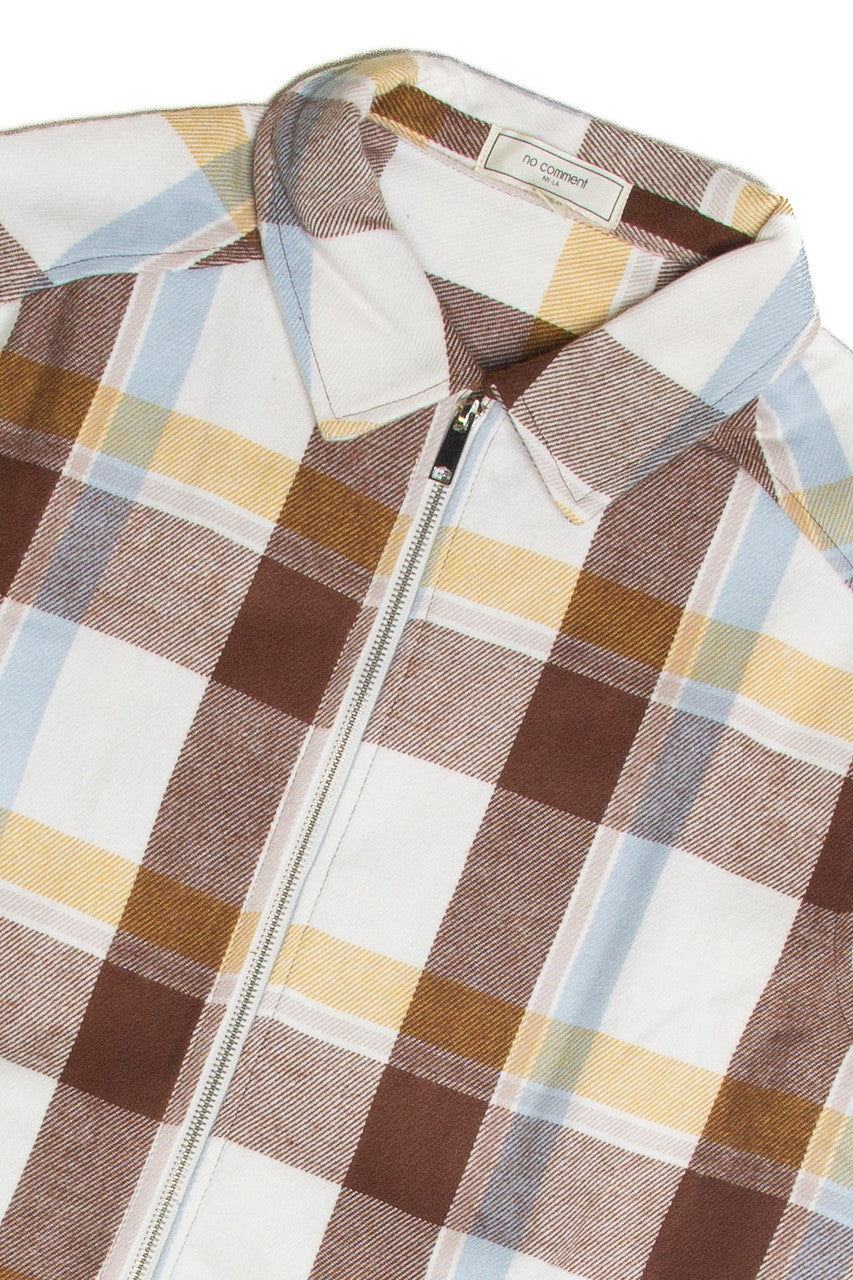 Plaid Zip Shacket