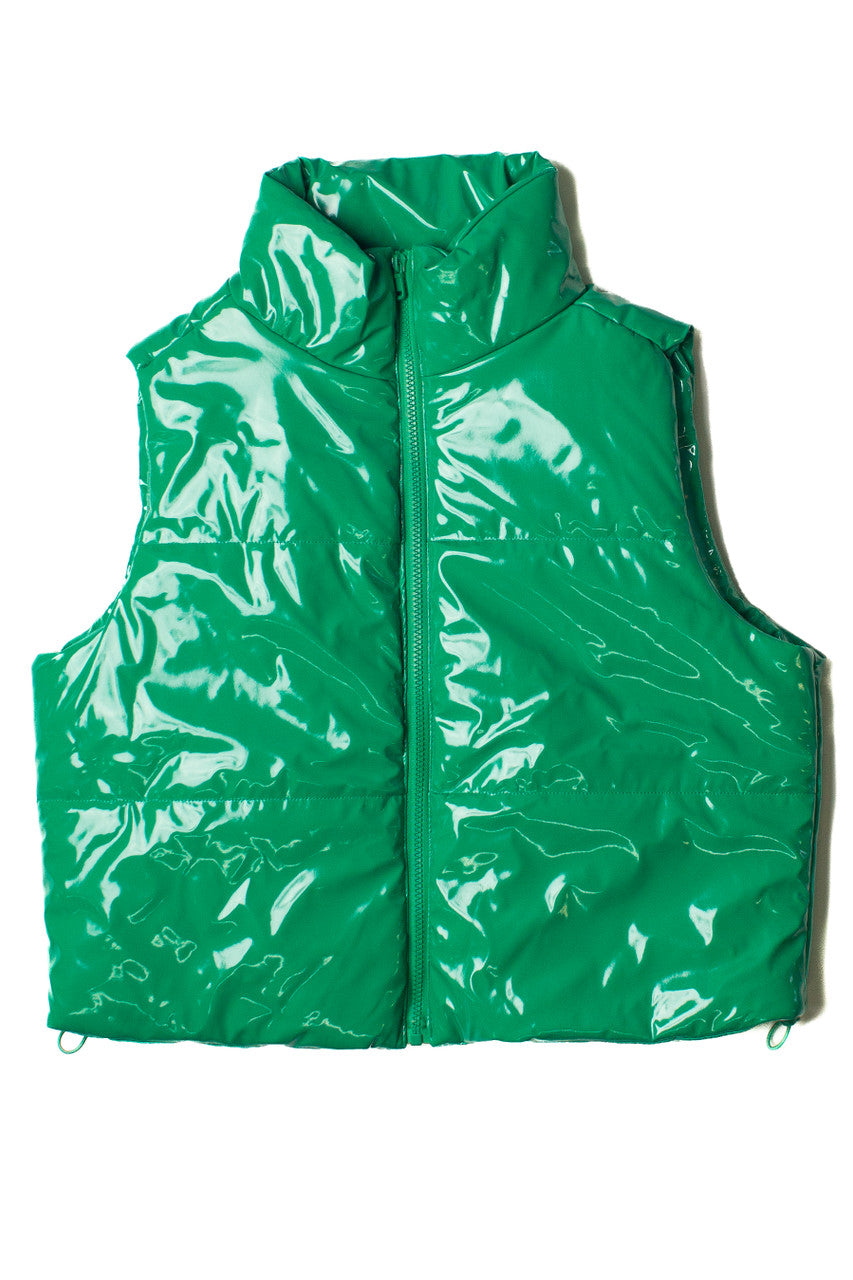 Bright Green Puffer Vest