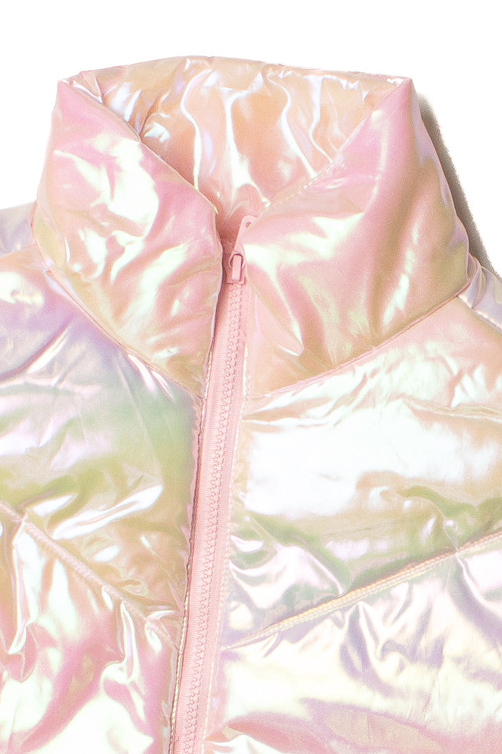 Iridescent Puffer Vest