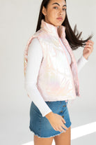 Iridescent Puffer Vest