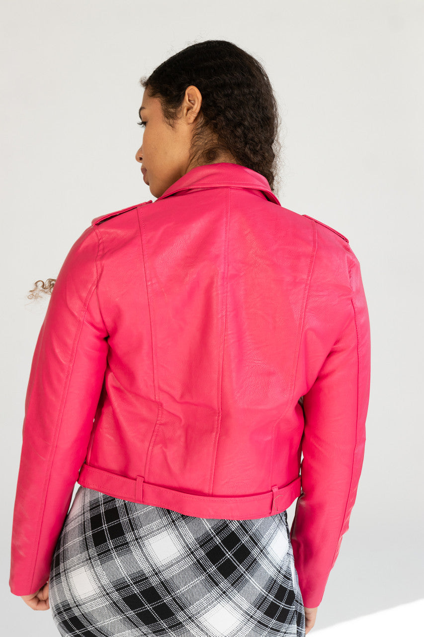 Pleather Moto Jacket