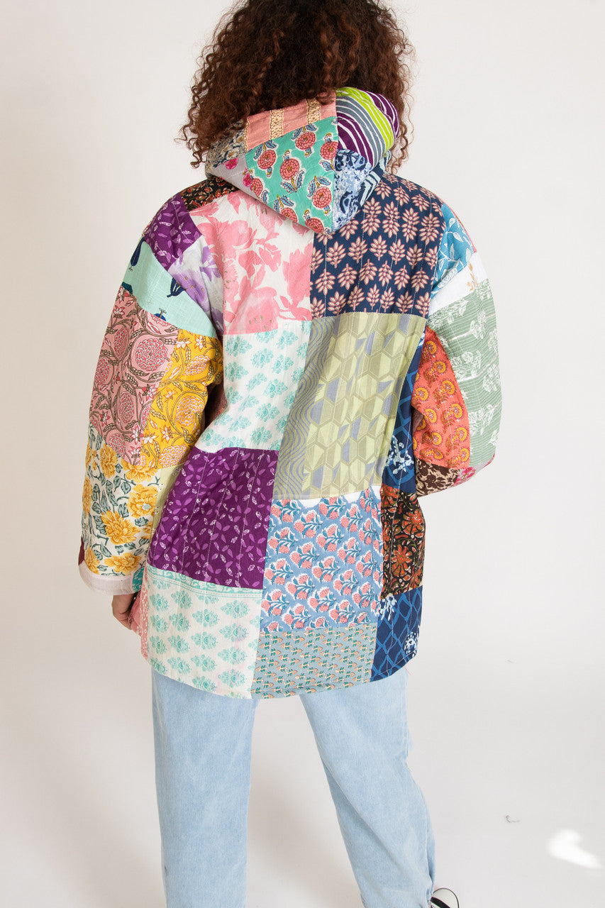Hooded Patchwork Jacket