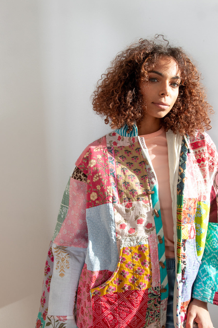 Hooded Patchwork Jacket