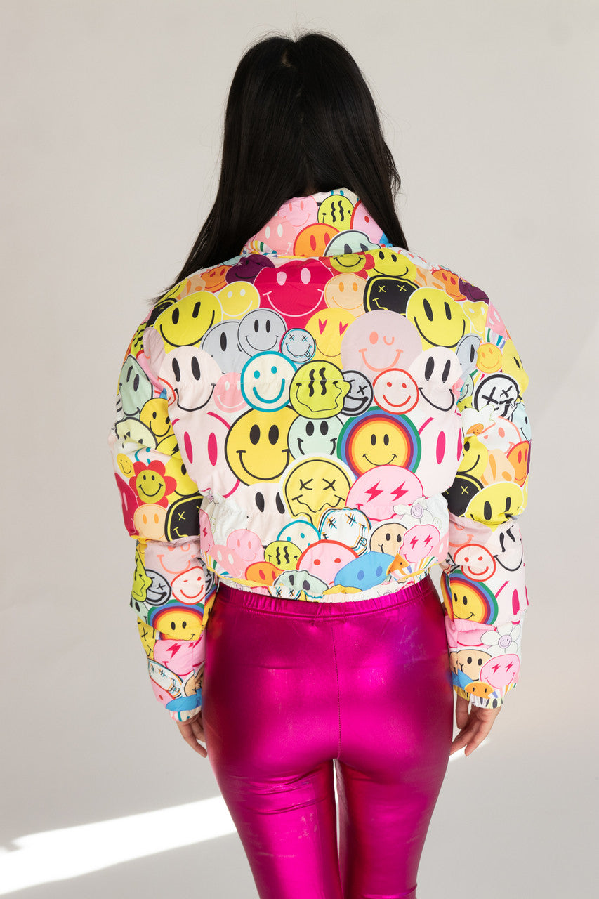 Smiley Face Puffer Jacket