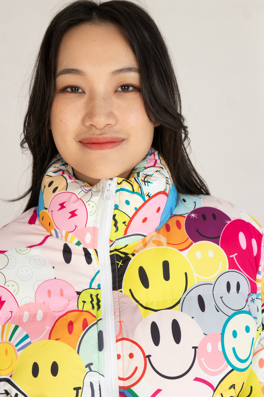 Smiley Face Puffer Jacket