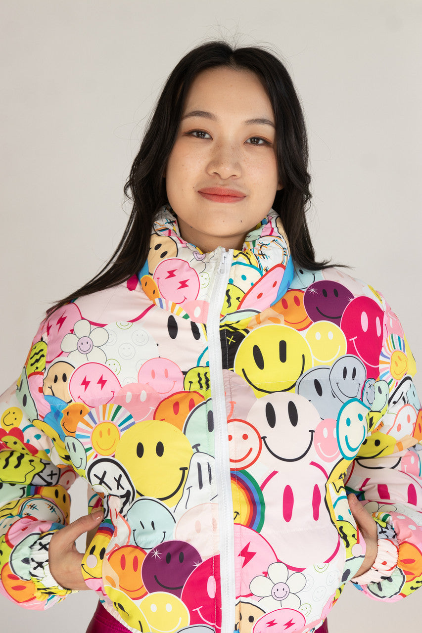 Smiley Face Puffer Jacket