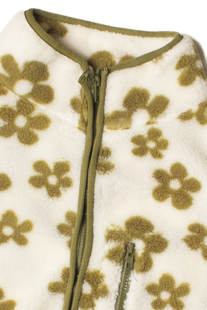 Daisy Fleece Zip Up Vest