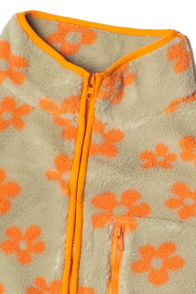 Daisy Fleece Zip Up Vest