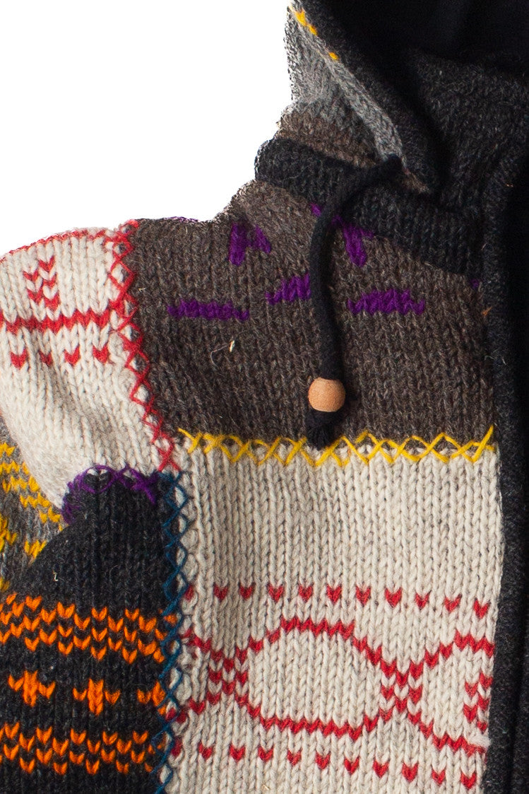 Heavy Wool Patchwork Jacket