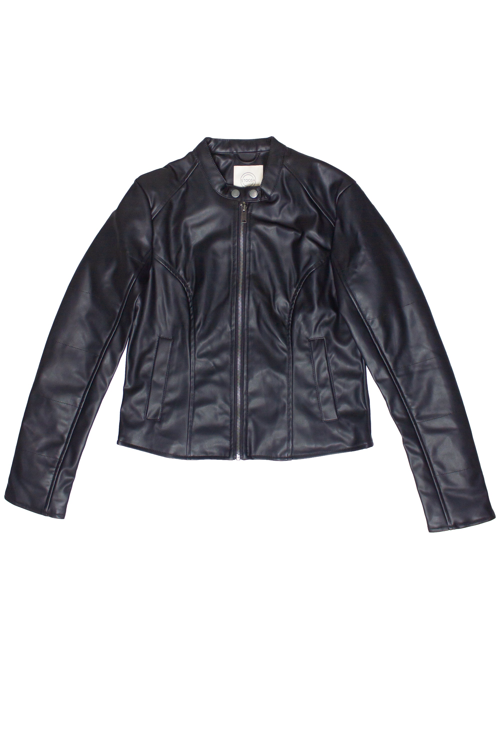 Solid Black Racing Jacket