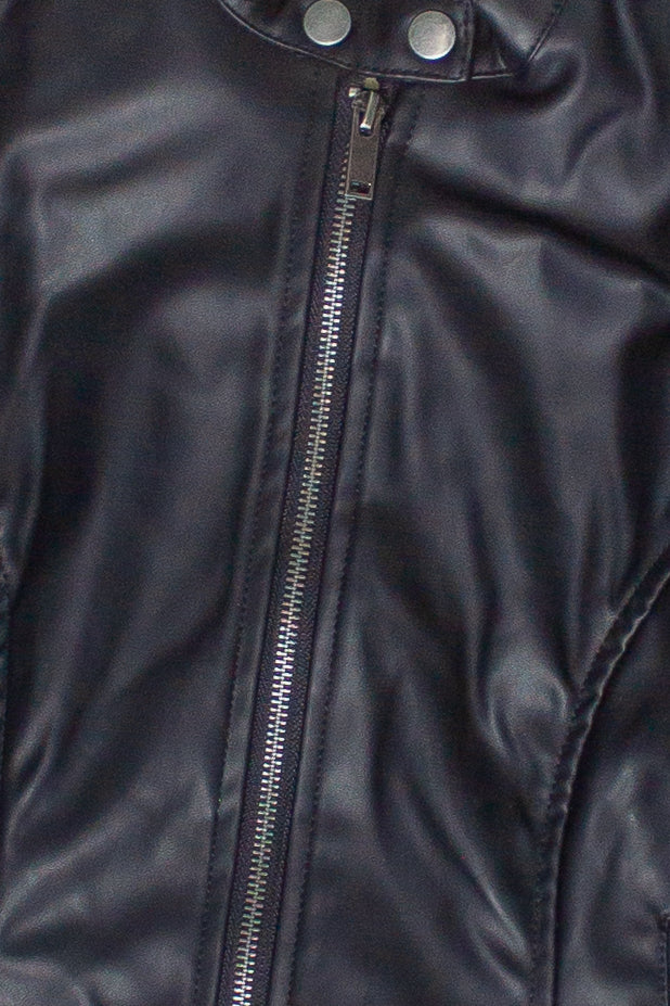 Solid Black Racing Jacket