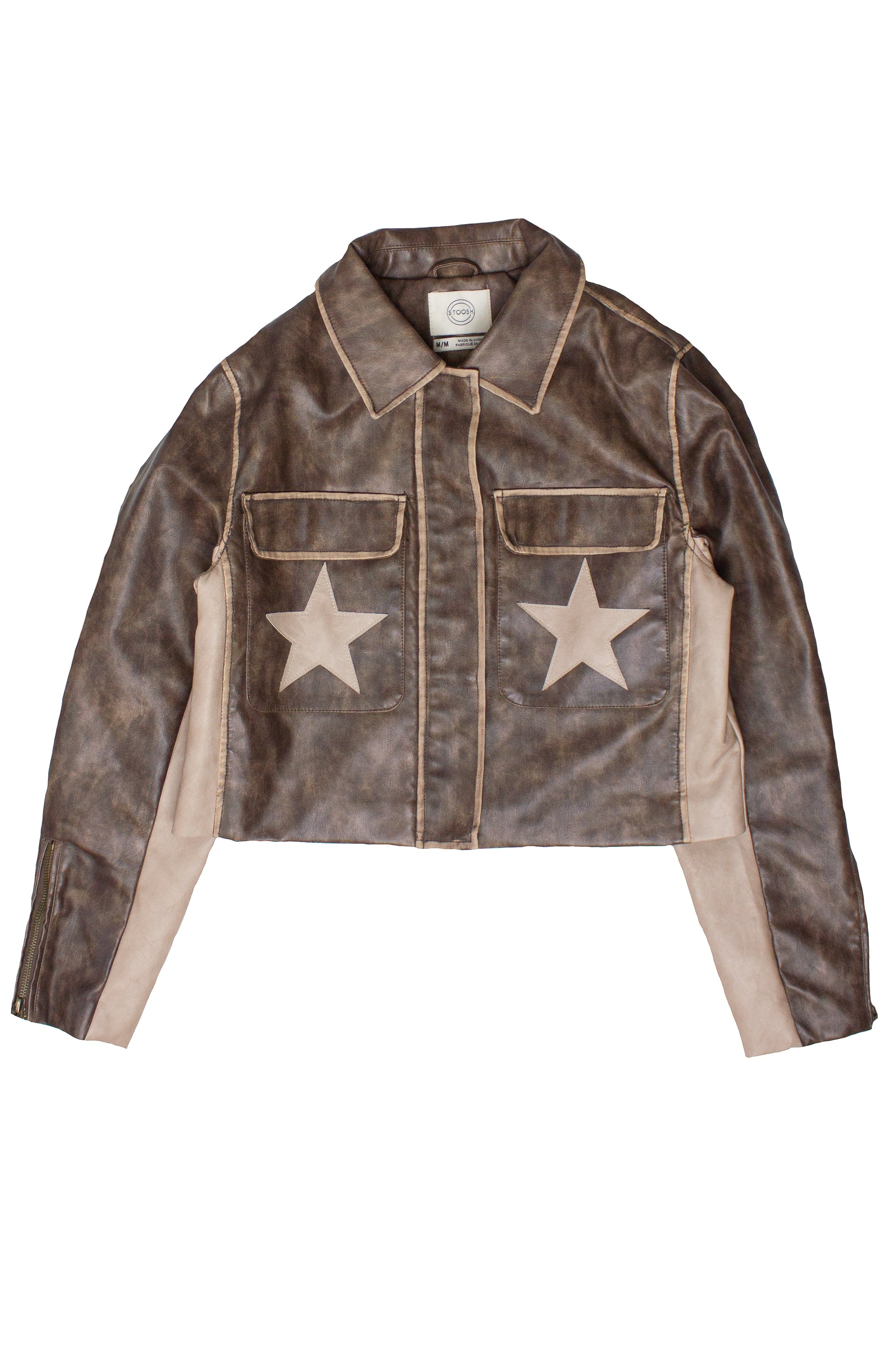 Double Star Brown Moto Jacket