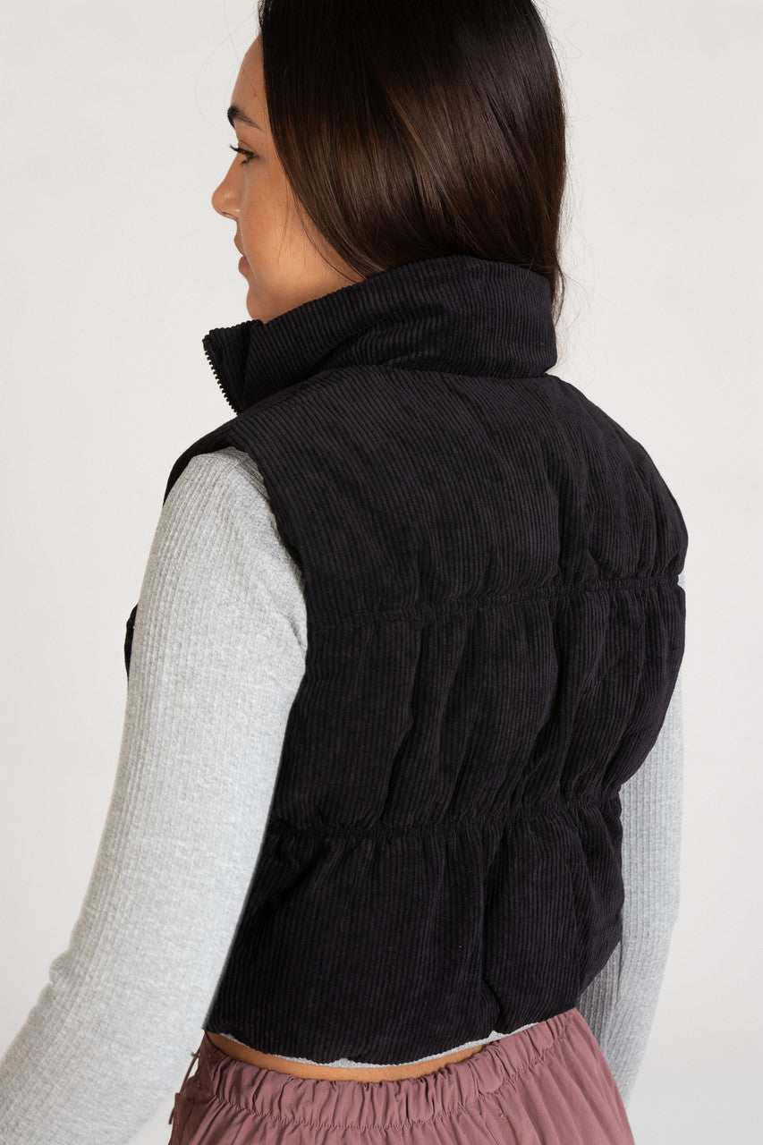 Corduroy Puffer Vest