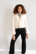 Fur Trim Suede Jacket