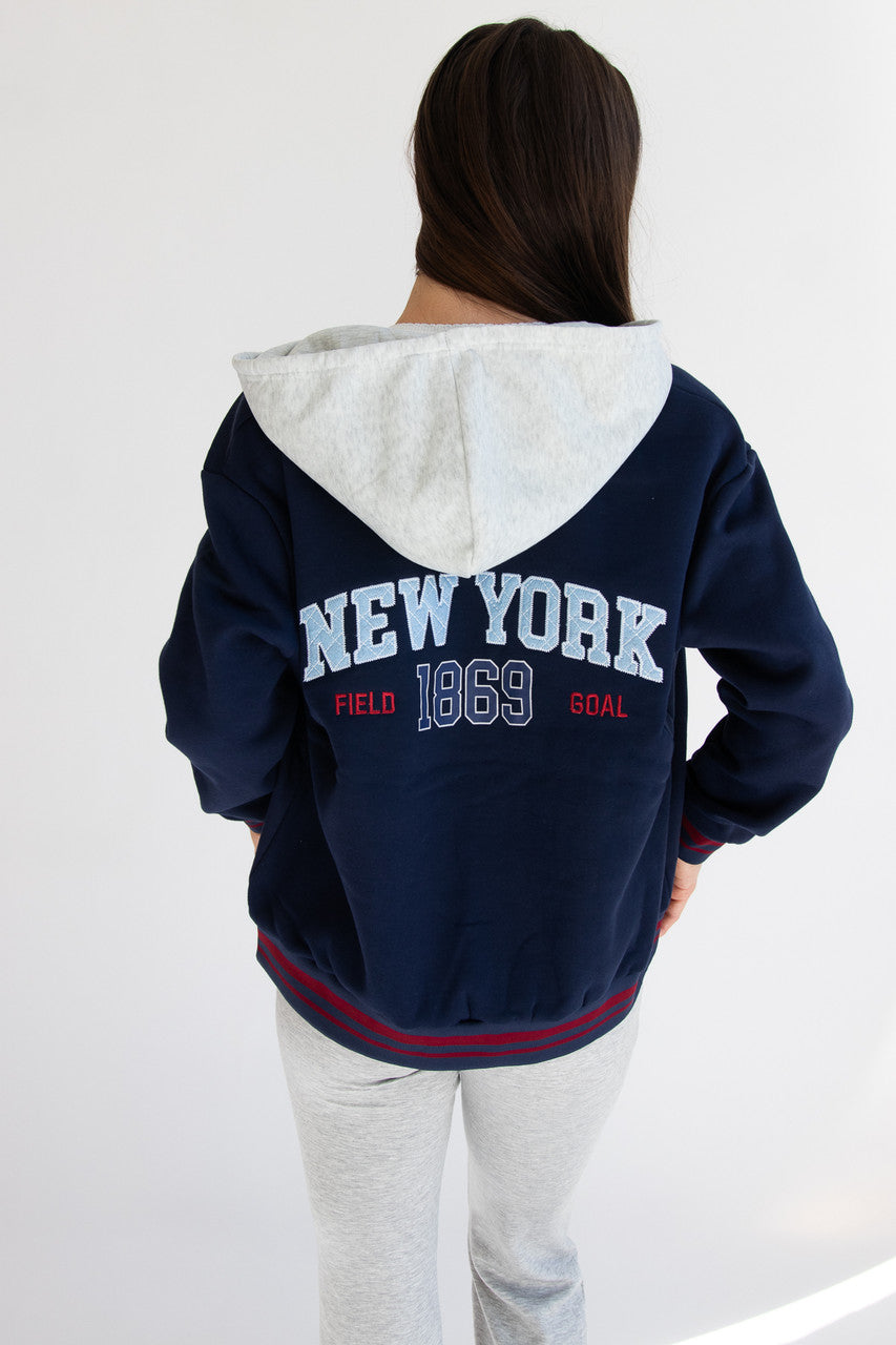 Hooded Varsity Sweatshirt