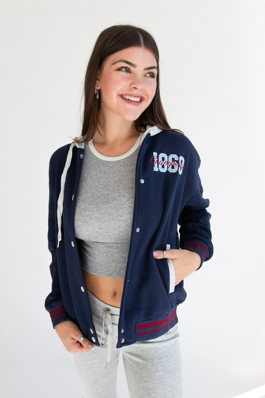 Hooded Varsity Sweatshirt