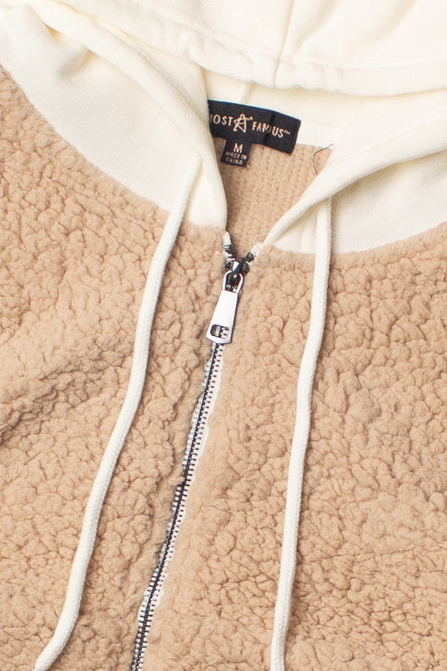 Sherpa Contrast Hoodie