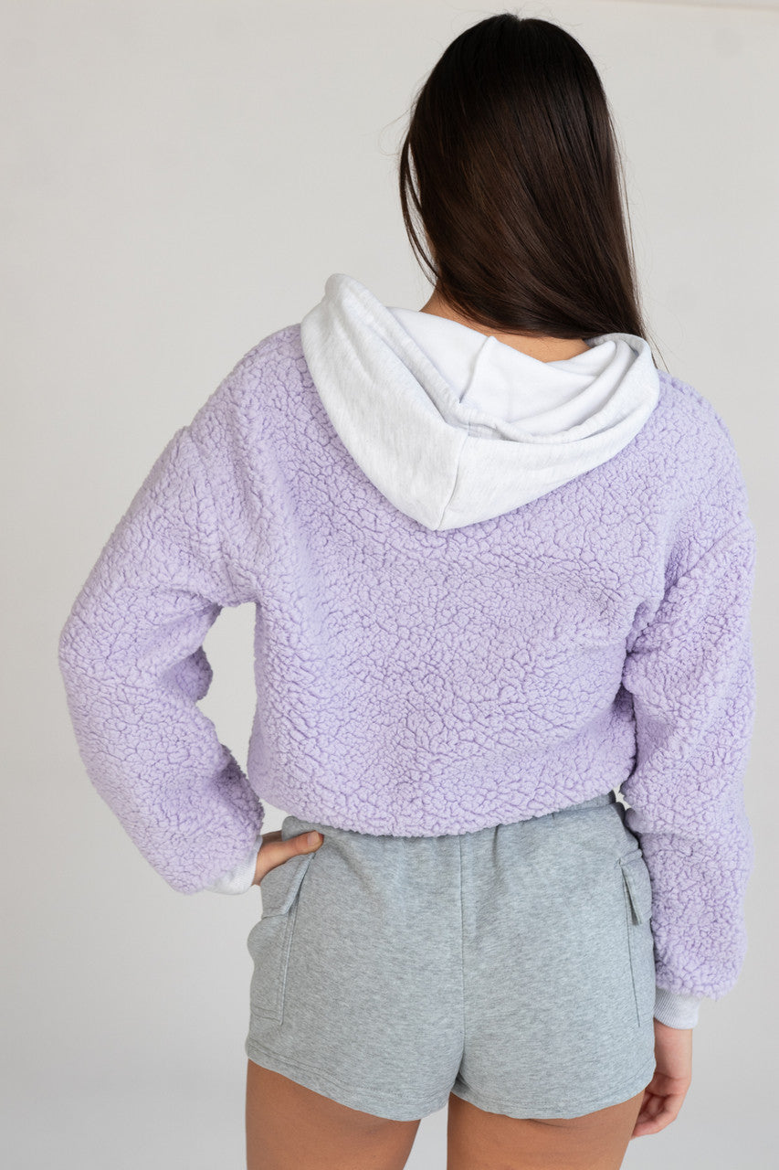 Sherpa Contrast Hoodie