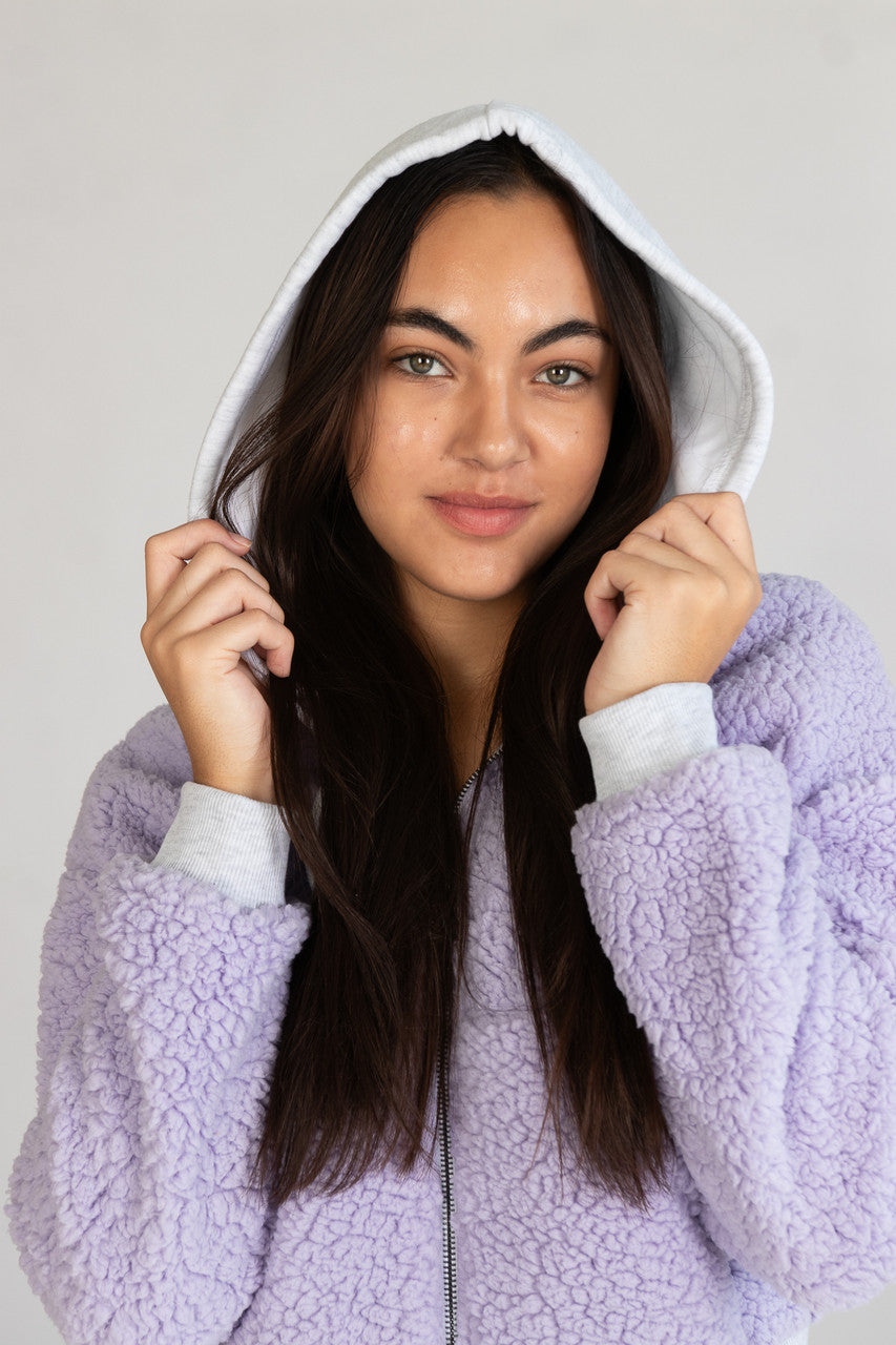 Sherpa Contrast Hoodie