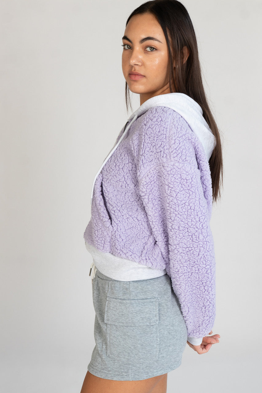 Sherpa Contrast Hoodie