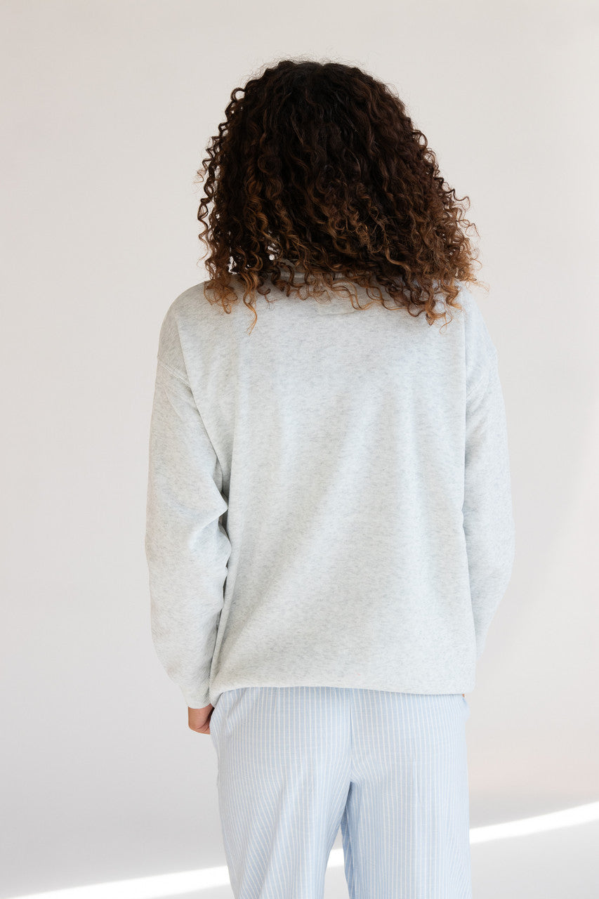 Denim Star Patch Sweatshirt