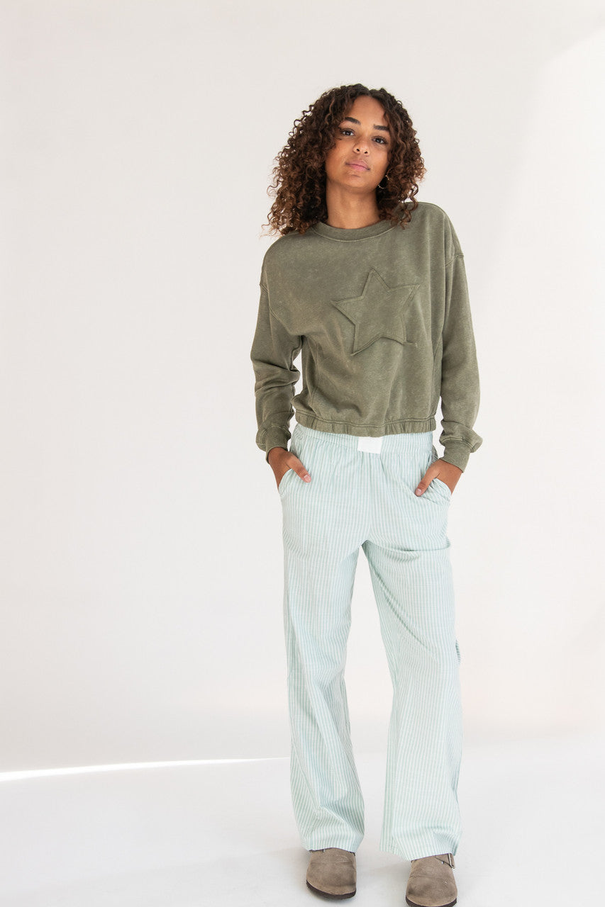 Star Applique Sweatshirt