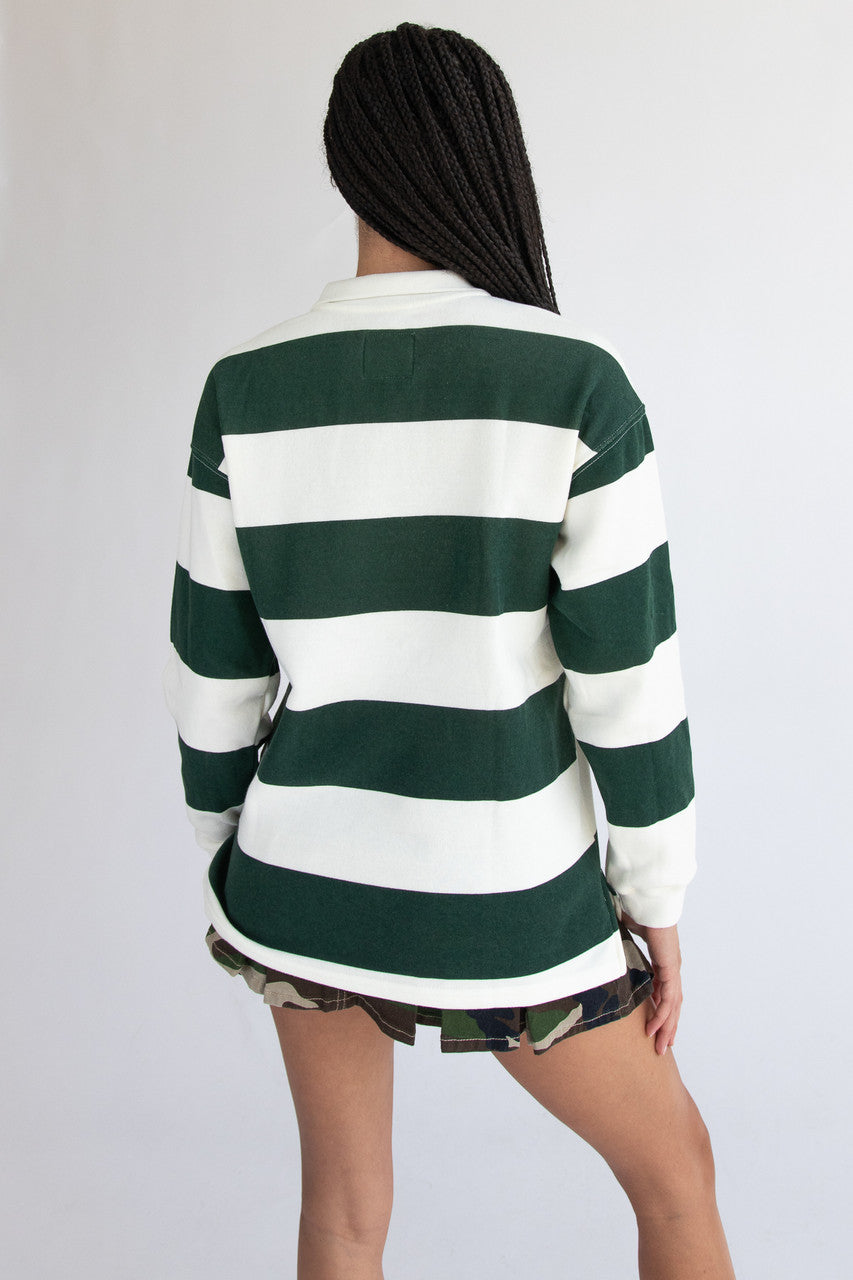 Embroidered Rugby Sweatshirt