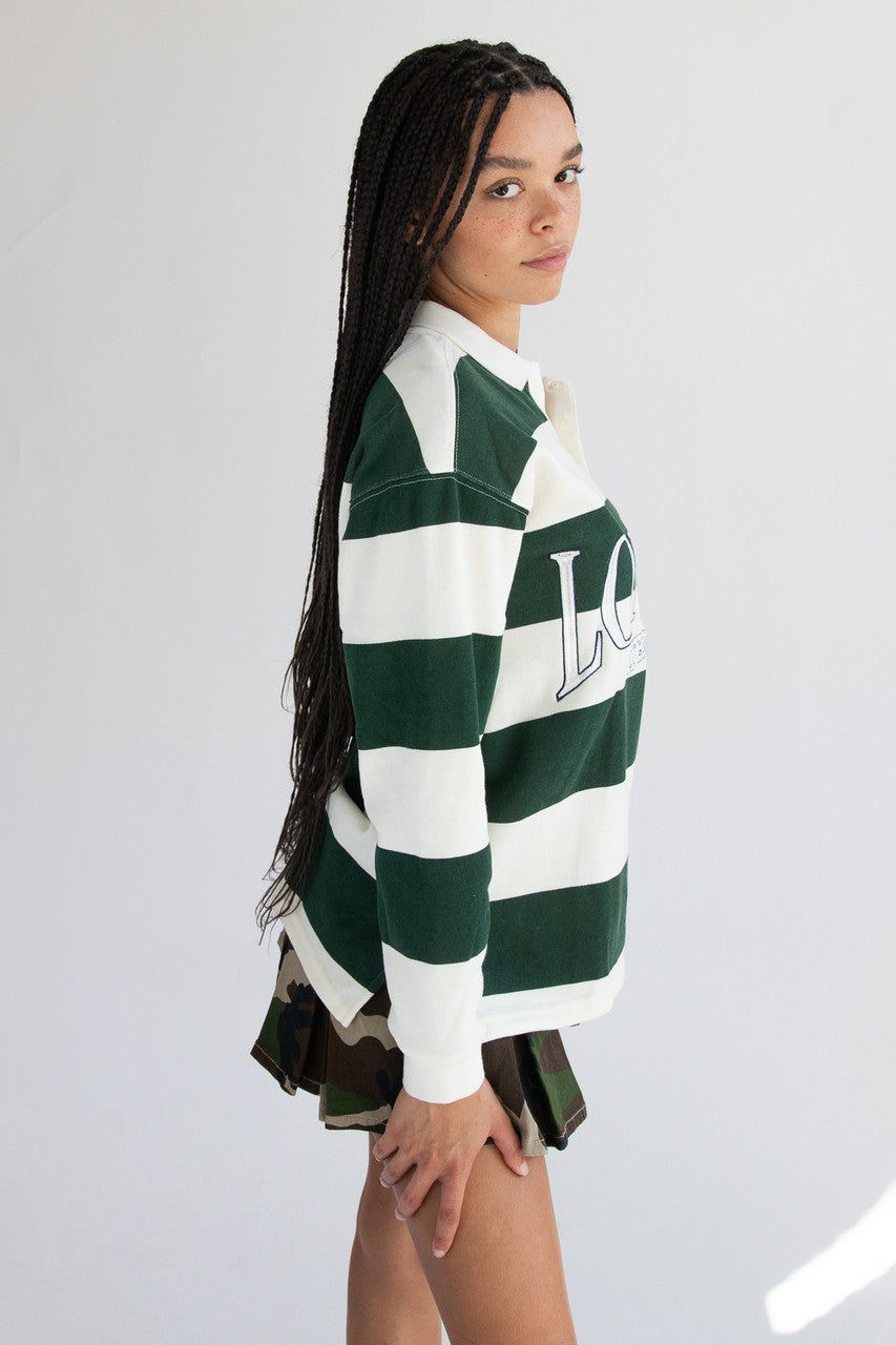 Embroidered Rugby Sweatshirt